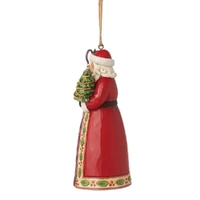 Jim Shore Heartwood Creek Highland Glen - Santa with Staff Hanging Ornament