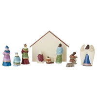 Jim Shore Heartwood Creek - Nativity Figurines 10pc Set 28cm