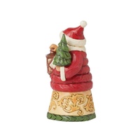 Jim Shore Heartwood Creek - Santa in Puffy Coat Mini Figurine