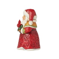 Jim Shore Heartwood Creek - Santa with Cardinal Mini Figurine