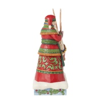 Jim Shore Heartwood Creek - Santa Standing with Reindeer