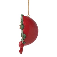 Jim Shore Heartwood Creek - Santa and Deer Wreath Diorama Hanging Ornament