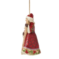 Jim Shore Heartwood Creek - Santa with Porch Board Hanging Ornament