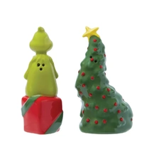 Dr Seuss The Grinch by Dept 56 - Grinch & Presents Salt and Pepper Set