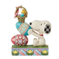 Peanuts by Jim Shore - Snoopy & Woodstock Stacked Eggs