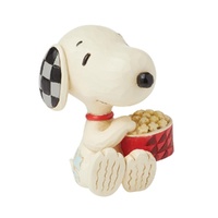 Peanuts by Jim Shore - Snoopy Popcorn Mini Figurine