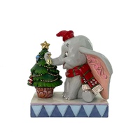 Jim Shore Disney Traditions - Dumbo with Christmas Tree - Merry Moments