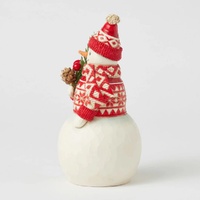 Jim Shore Heartwood Creek Nordic Noel - Snowman with Branch