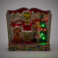 Dr Seuss The Grinch by Jim Shore - Grinch with Max & Cindy Lou LED - First Edition (Signed by Jim Shore)