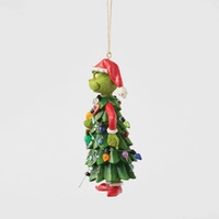 Dr Seuss The Grinch by Jim Shore - Grinch Dressed as Tree Hanging Ornament