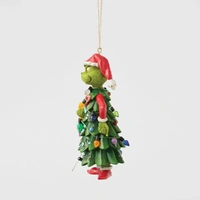 Dr Seuss The Grinch by Jim Shore - Grinch Dressed as Tree Hanging Ornament