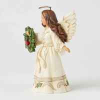 Jim Shore Heartwood Creek White Woodland - Angel with Cardinal