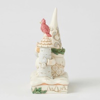 Jim Shore Heartwood Creek White Woodland - Gnome with Birdhouse