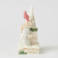 Jim Shore Heartwood Creek White Woodland - Gnome with Birdhouse