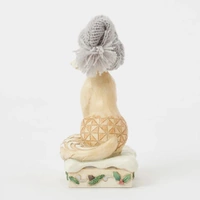 Jim Shore Heartwood Creek White Woodland - Fox with Knit Hat