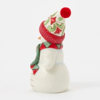 Jim Shore Heartwood Creek - Snowman with Dog and Scarf Pint Sized Figurine