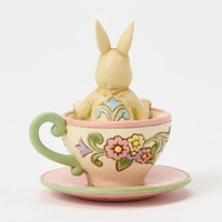 Jim Shore Heartwood Creek - Bunny in Teacup Mini Figurine