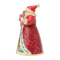 Jim Shore Heartwood Creek Coastal Christmas - Santa with Flamingo