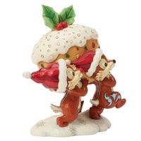 Jim Shore Disney Traditions - Chip & Dale Fruit Cake - Merry Mischief