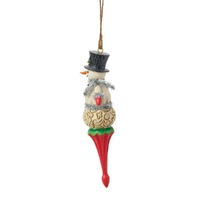 Jim Shore Heartwood Creek - Snowman Finial Hanging Ornament