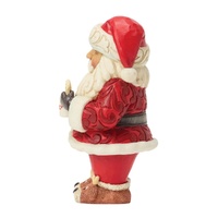 Jim Shore Heartwood Creek - Santa with Hot Cocoa & Cookie Pint Sized Figurine