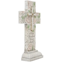 Joseph's Studio - Memorial Cross with Roses Garden Statue