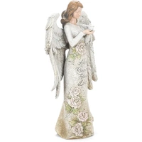 Joseph's Studio - Memorial Angel with Dove Garden Statue
