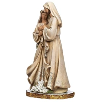Joseph's Studio - Holy Family Woodgrain Poinsettia