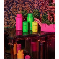Frank Green Reusable Bottle - Ceramic 1L Neon Pink Push Button Lid