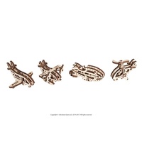 Ugears U-Fidget Wooden Model - Planes (Set of 4)