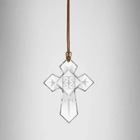 Waterford Crystal Annual Dated 2024 Cross Hanging Ornament