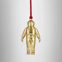 Waterford Golden Christmas Spaceman Hanging Ornament