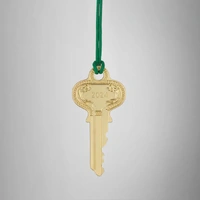 Waterford Golden Christmas Key Dated 2024 Hanging Ornament