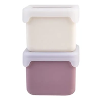 Melii - Luxe Silicone Snack Containers 236ml Pink Ivory (Set of 2)