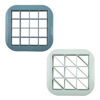 Melii - Luxe Bite Size Sandwich Cutters Blue Mint (Set of 2)