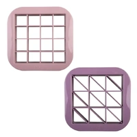 Melii - Luxe Bite Size Sandwich Cutters Pink Purple (Set of 2)