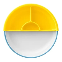Omie - Toddler Plate & Divider Blue