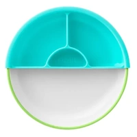 Omie - Toddler Plate & Divider Green
