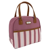 Sachi Insulated Cali Lunch Bag - Blush Stripes
