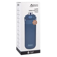 Oasis Capri Triple Wall Insulated Water Bottle - 750ml Indigo