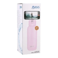 Oasis Moda Mag-Grip Triple Wall Insulated Water Bottle - 1L Pink Lemonade