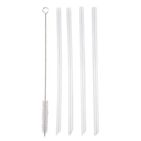 Oasis Moda Drink Bottle Straws with Cleaning Brush (Set of 4)