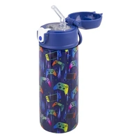 Oasis Double Wall Insulated Sipper Straw Kid's Drink Bottle - 550ml Gamer