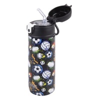 Oasis Double Wall Insulated Sipper Straw Kid's Drink Bottle - 550ml Sports