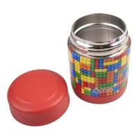 Oasis Double Wall Insulated Kid's Food Flask - 300ml Bricks