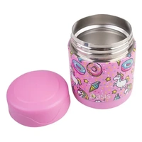Oasis Double Wall Insulated Kid's Food Flask - 300ml Unicorns
