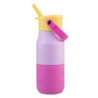 Oasis Double Wall Insulated Sipper Jnr Drink Bottle - 400ml Bubblegum Pink