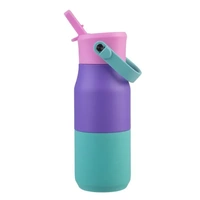 Oasis Double Wall Insulated Sipper Jnr Drink Bottle - 400ml Mermaid Purple