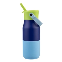 Oasis Double Wall Insulated Sipper Jnr Drink Bottle - 400ml Peacock Blue