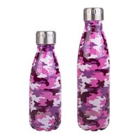 Oasis Insulated Drink Bottle - 350ml Camo Pink
